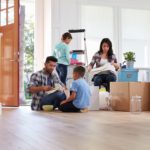 Hispanic Family Moving Into New Home